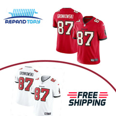 Men's Tampa Bay Buccaneers Rob Gronkowski Jersey #87 Vapor Limited Stitched - RepandTory